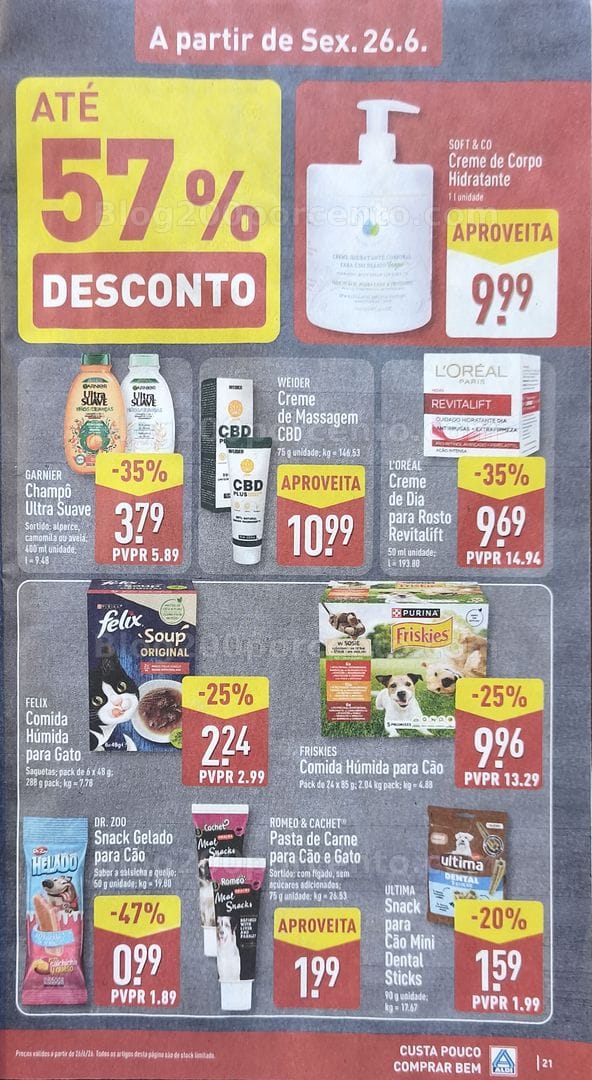 Antevisão Folheto ALDI Promoções de 22 a 28 junho